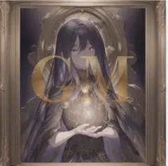 真作 原画 オリジナル 油絵風 星の顕現 デジタルアート 女性