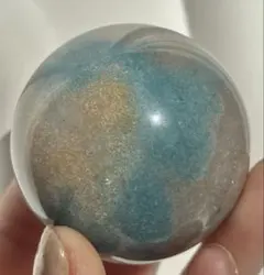 《雲海ブルー・癒しのスフィア》トロレアイト　スフィア　丸玉