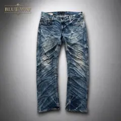 archive BLUE WAY 日本製 デニム LL ダメージ加工 スタッズ