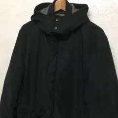 美品　LANVIN COLLECTION ダウンジャケット ジャンパー　紺　L LANVIN en Bleu/ランバンオンブルー フリル付き コート ダウン