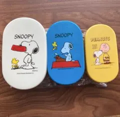 【新品】 スヌーピー お弁当箱 3点 収納 ①