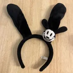 オズワルド ウサギの耳 カチューシャ 黒ディズニーミッキー