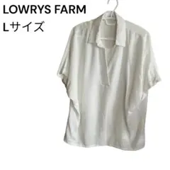 LOWRYS FARM スキッパーシャツ ホワイト Lサイズのサムネイル