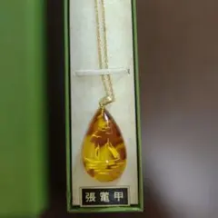新品未使用】江崎べっ甲店 本甲張 ネックレス 花彫刻 登録有形文化財 
