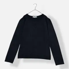 KLEIN PLUS クランプリュス ウール ニット トップス ブラック 40