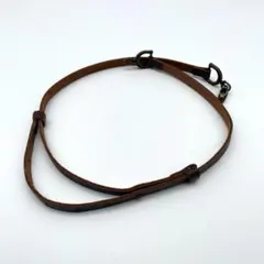 カスタネ　ベルト　金具　ベルトリープ　ファッション　レディース　小物　レザー　茶のサムネイル