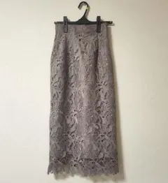 【未使用】ナチュラルビューティーベーシック レース タイトスカート