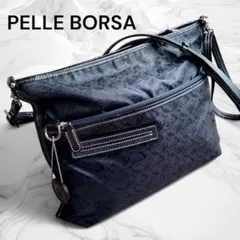 PELLE BORSAペレボルサ　ショルダーバッグ(ポシェット) チャーム付