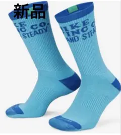 NIKE エブリデイプラスクッションドクルーソックス　ロゴ　23-25cm