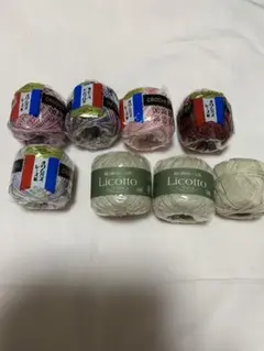 レース糸 8個セット オリンパス　Licotto #40/10g