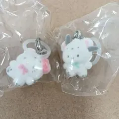 めじるしアクセサリーサンリオキャラクターズ〜ふわふわスノー〜 ポチャッコ キティ