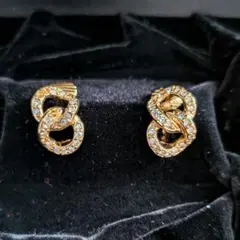 ゴールドツイストデザインイヤリング