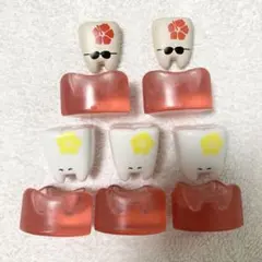 あろは〜Alo歯⭐︎ クリア歯茎付き　５個セット