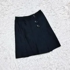 【MK MICHEL KLEIN】　ミニスカート　（３６）　ウール100%