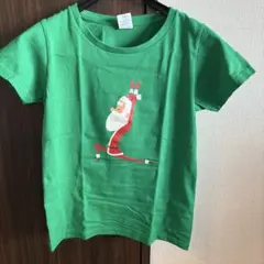 Printstar サンタクロース プリントTシャツ 半袖 グリーン