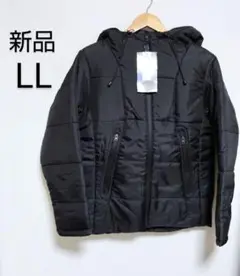 【新品】Nylaus デュスポ フェイクダウンジャケット ブラック LLサイズ