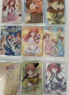 五等分の花嫁 ウエハース SP 箔押し 中野五月 中野一花 中野二乃 中野三玖