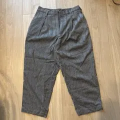 50s 60s スラックス ストライプ 検用 レーヨンスラックス ウールギャバ