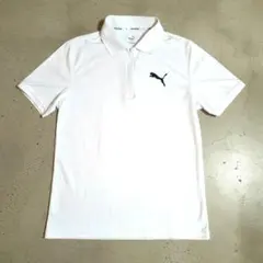 PUMA プーマ ハーフジップ ポロシャツ ホワイト Lのサムネイル