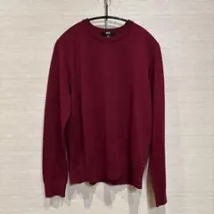 ニットセーター 赤色