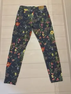 Desigual デシグアル フラワープリント 36 S相当 ネイビー