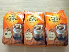 【3袋】UCC おいしいカフェインレスコーヒー 粉 160g 新品のサムネイル
