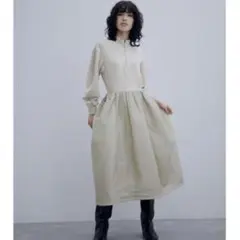 AMOMENTO(アモーメント)SHEER PADDED DRESS
