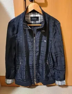 超名作　シャドーチェック柄ブルゾン　バーバリーブラックレーベル　クレストブリッジ