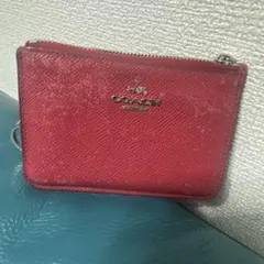 COACH レッド コインケース