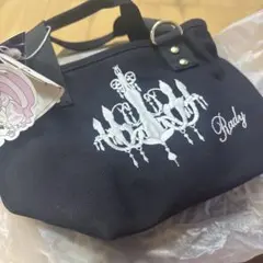 RADY シャンデリア刺繍 黒キャンバストートバッグ