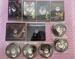 鬼滅の刃 お楽しみくじ 鬼舞辻無惨　黒死牟　童磨　鳴女　チェキ　缶バッジ