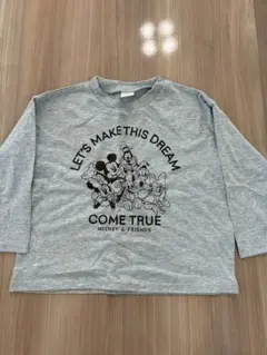 ミッキー グレー 長袖Tシャツ 90