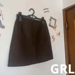 ブラウン レザースカート Mサイズ GRL美品