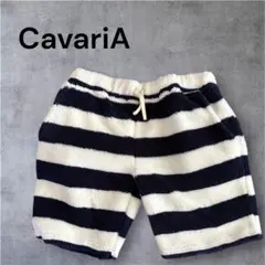 CavariA ショートパンツ　ボア　ボーダー柄　モコモコ　短パンのサムネイル