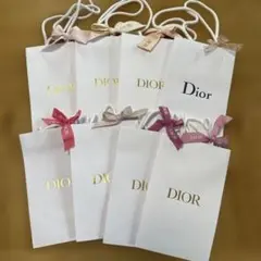 Dior ショップ袋　リボン付(ピンク系)