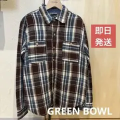 GREEN BOWL ネルシャツ　チェックシャツ