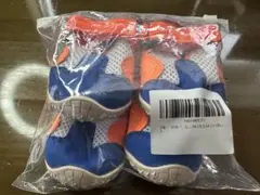 小型犬　中型犬用ドッグシューズ 青とオレンジ　#3