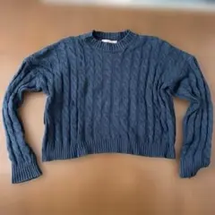 ニット 長袖 グリーン