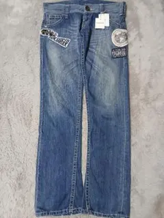 ワッペン付き　デニムパンツ　　　　【最終お値下げ】
