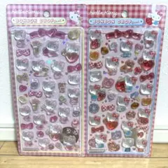 【正規品】ボンボンドロップシール　キティ 第二弾　赤　ピンク　2枚セット