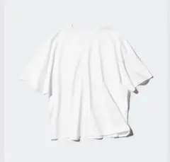 【ユニクロ】コットンリラックスT/5分袖 DO WHITE