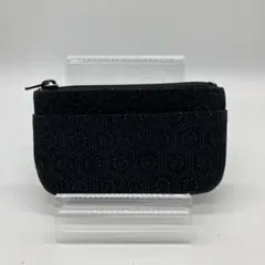 ブラック コンパクト コインケース レディース