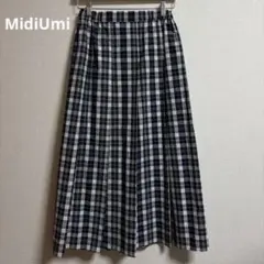 MidiUmi チェックスカート プリーツスカート FREEのサムネイル