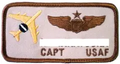 ＵＳＡＦ ９６１ｓｔ ＡＡＣＳ デザートカラーネームタグパッチ