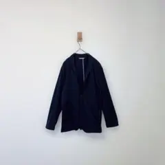 THE SHOP TK ザ ショップ ティーケー　紺　テーラードジャケット綿混のサムネイル