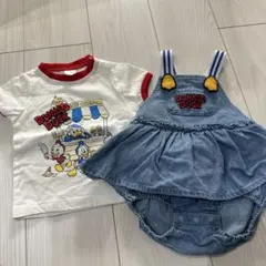 バースデイ　ドナルド　ロンパース　Tシャツ　セット