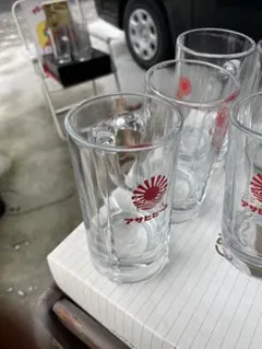 昔のアサヒビール ガラスジョッキ セット