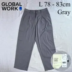 GLOBAL WORK アーバンクリーン カーゴパンツ Lサイズ グレーのサムネイル