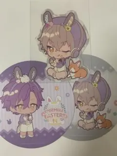 あんスタ アニカフェ 特典 コースター ステッカー セット アドニス 晃牙