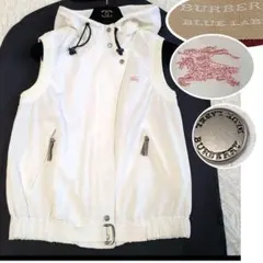 ご専用✨バーバリーブルーレーベル ベスト アウトドア ホースロゴ フーディ